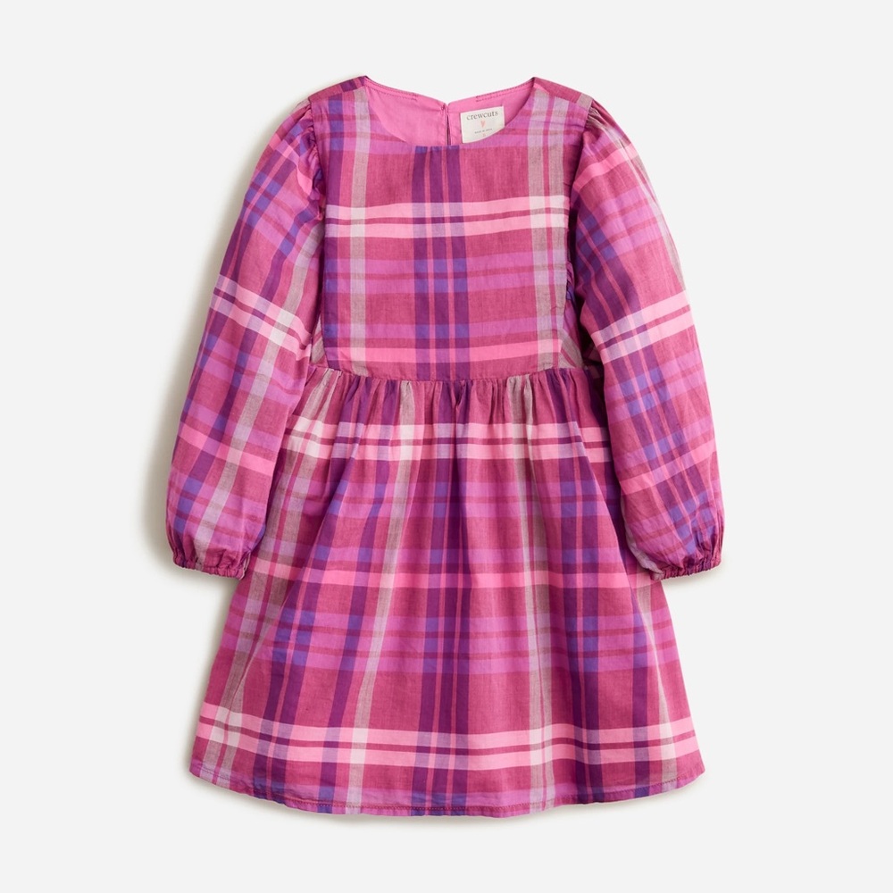 JCrew Girls Plaid Dress